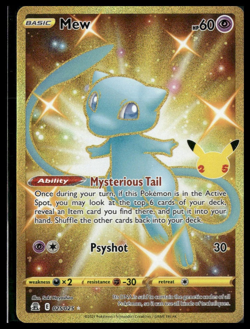 Mew (Secret) #025/025 Celebrations VLP