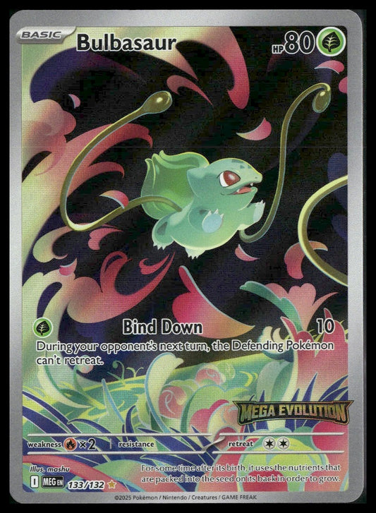 Bulbasaur #133/132 STAMP Mega Evolution NM