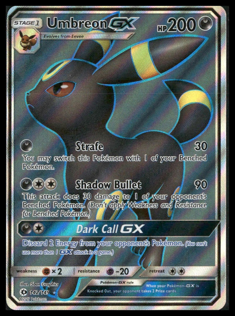 Umbreon GX (Full Art) #142/149 SM Base Set VLP
