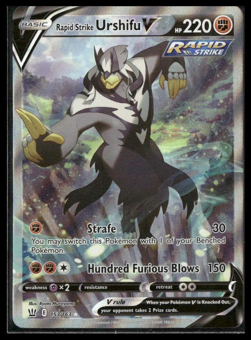 Rapid Strike Urshifu V (Alt Art) #153/163 Battle Styles NM