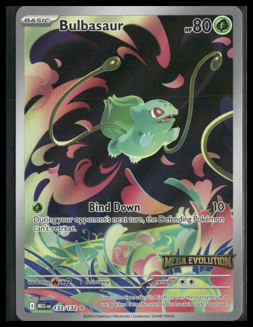 Bulbasaur #133/132 STAMP Mega Evolution NM