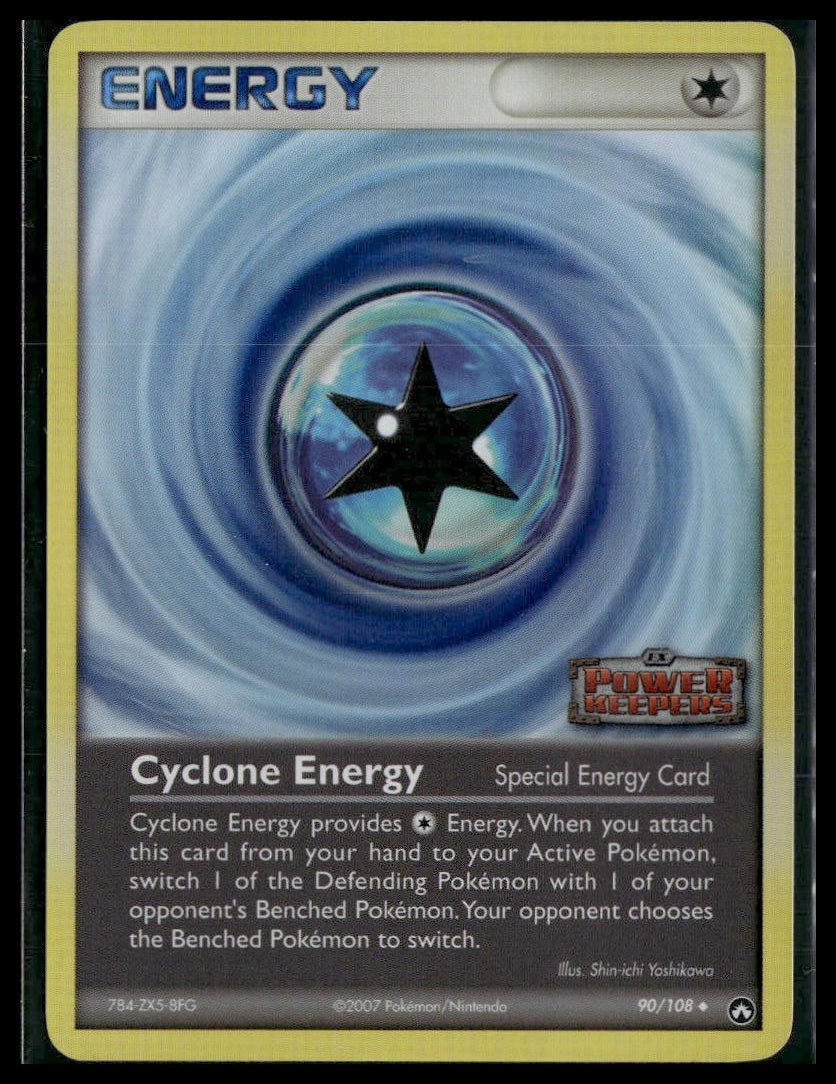 Cyclone Energy #90/108 Reverse Holo STAMP Power Keepers LP