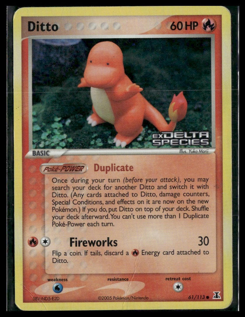 Ditto #061/113 Reverse Holo STAMP Delta Species HP