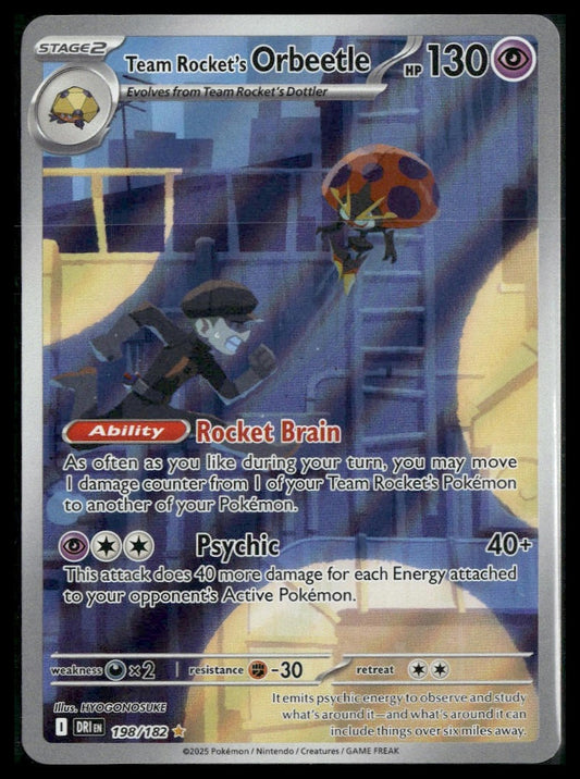 Team Rocket's Orbeetle #198/182 Destined Rivals NM