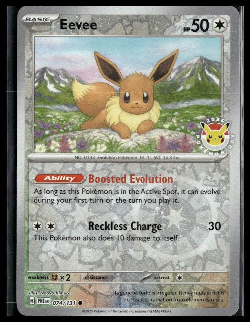 Eevee #074/131 Pokémon Day 2025 Prismatic Evolutions VLP