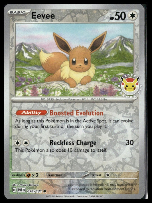 Eevee #074/131 Pokémon Day 2025 Prismatic Evolutions VLP