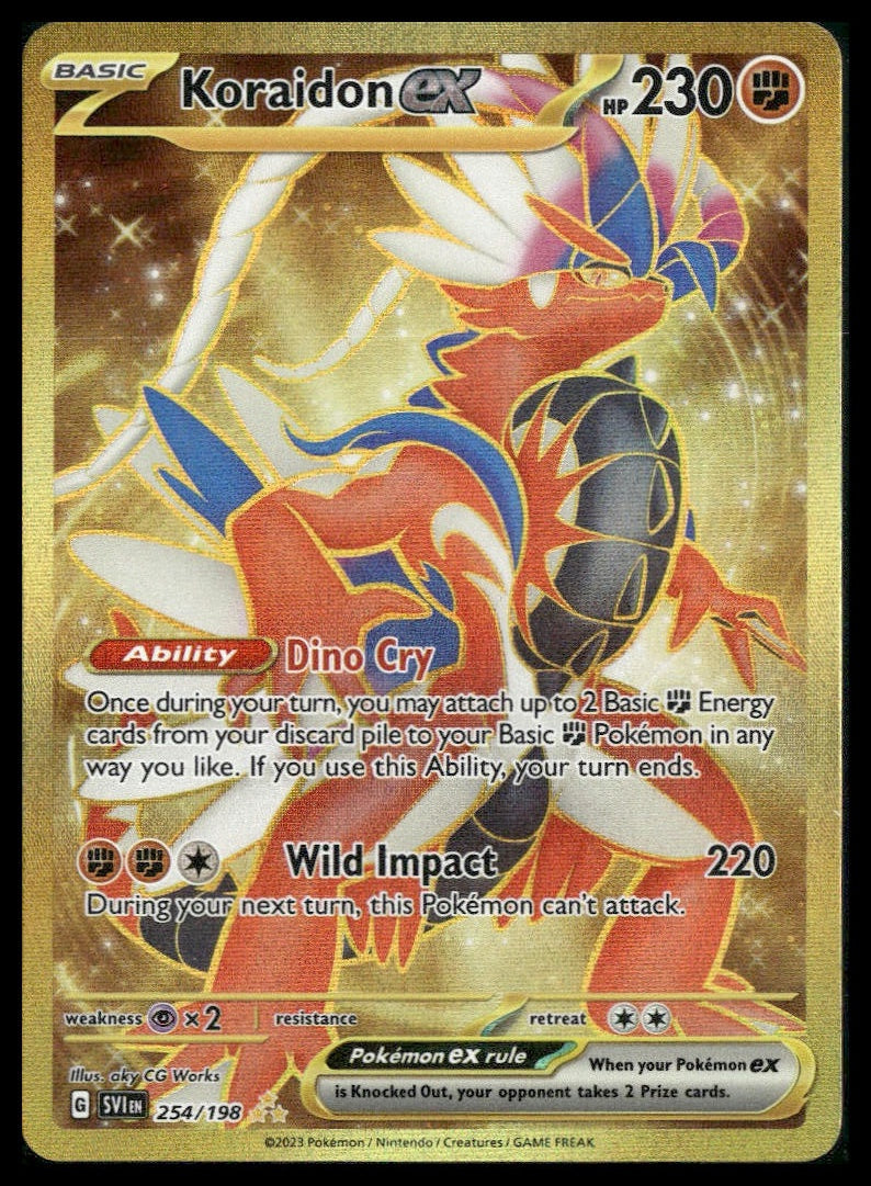 Koraidon ex #254/198 Scarlet & Violet Base Set NM