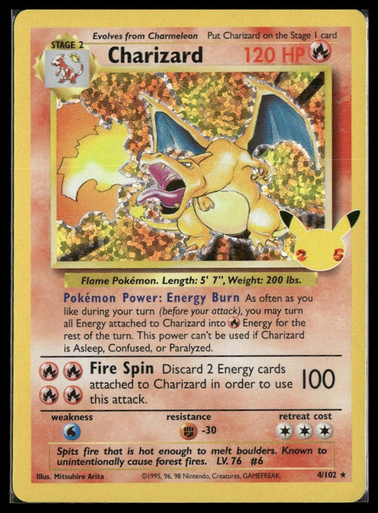 Charizard #4/102 Celebrations: Classic Collection NM