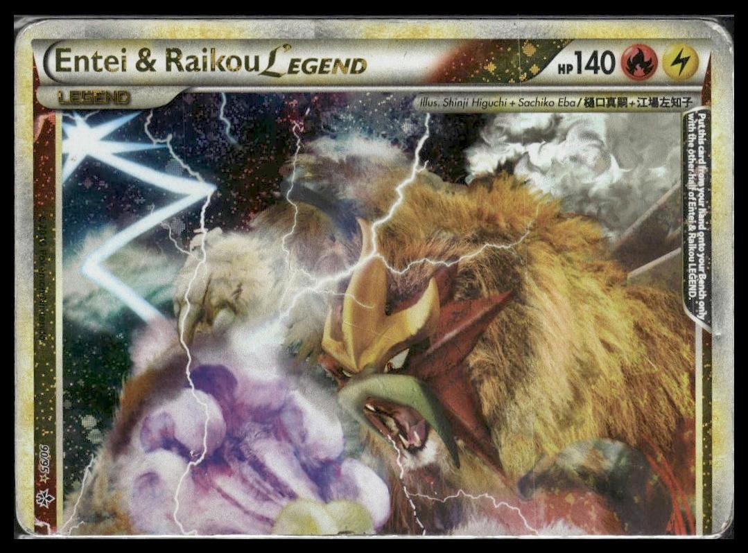 Entei & Raikou Legend (top) #90/95 Unleashed MP