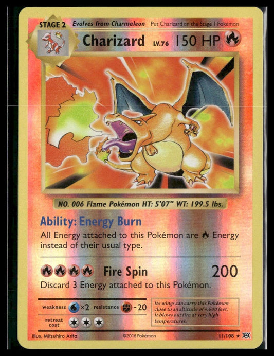 Charizard #11/108 Reverse Holo XY - Evolutions NM