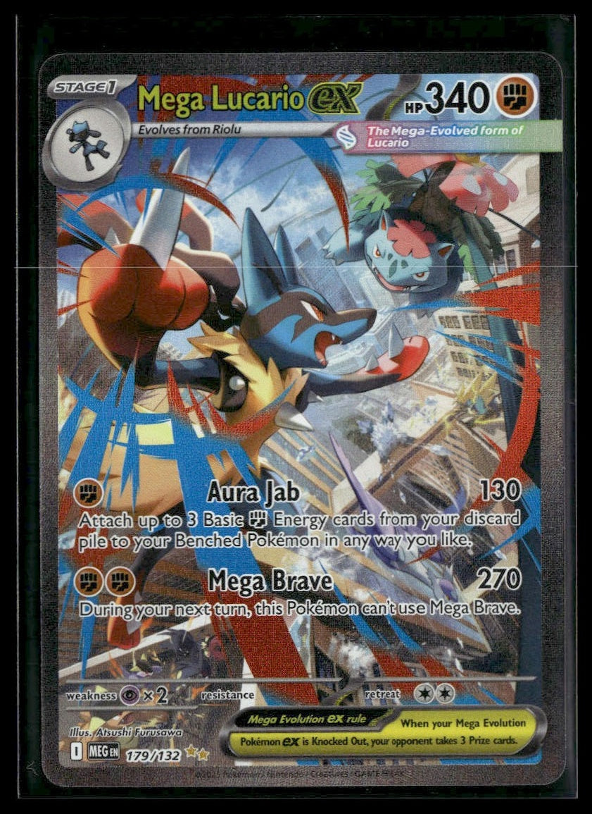 Mega Lucario ex #179/132 Mega Evolution VLP
