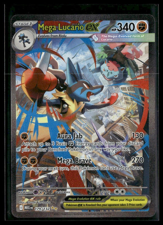 Mega Lucario ex #179/132 Mega Evolution VLP