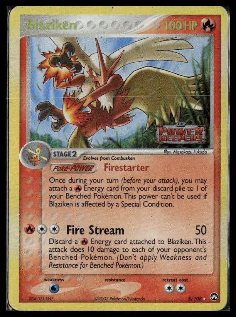 Blaziken #5/108 Reverse Holo STAMP Power Keepers MP