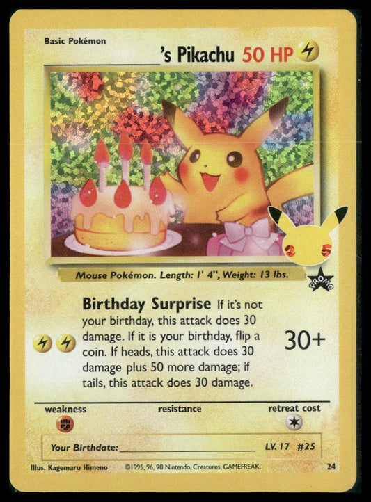 ______'s Pikachu #24/53 Celebrations: Classic Collection NM