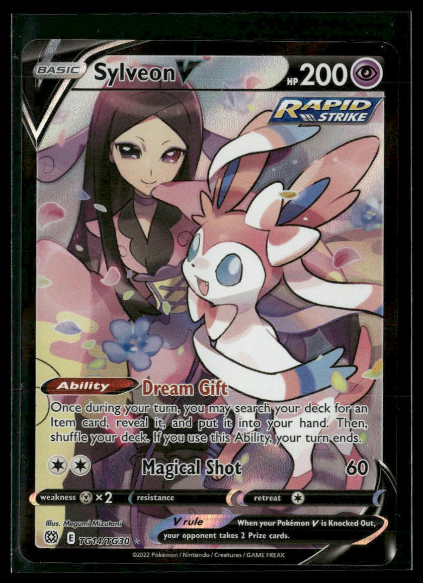 Sylveon V #TG14/TG30 Brilliant Stars Trainer Gallery NM