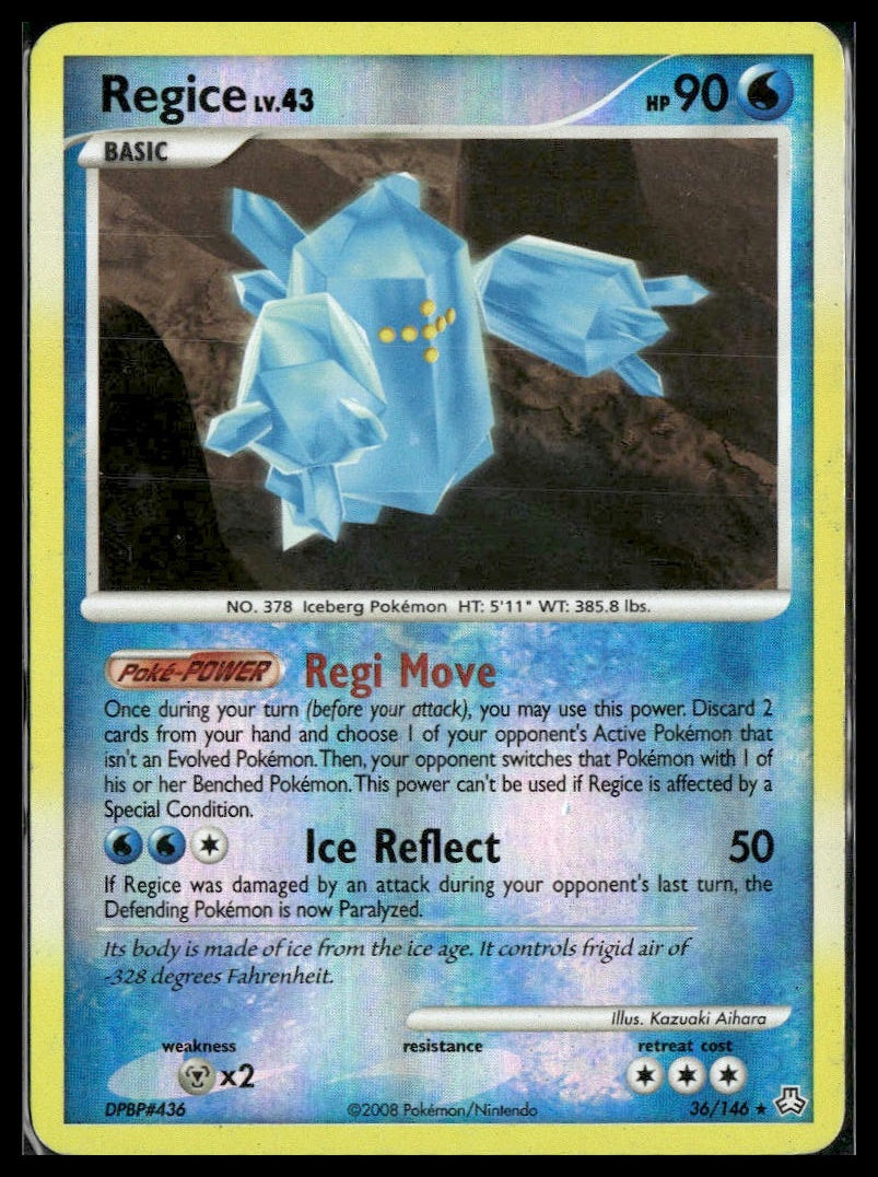 Regice #36/146 Reverse Holo Legends Awakened MP