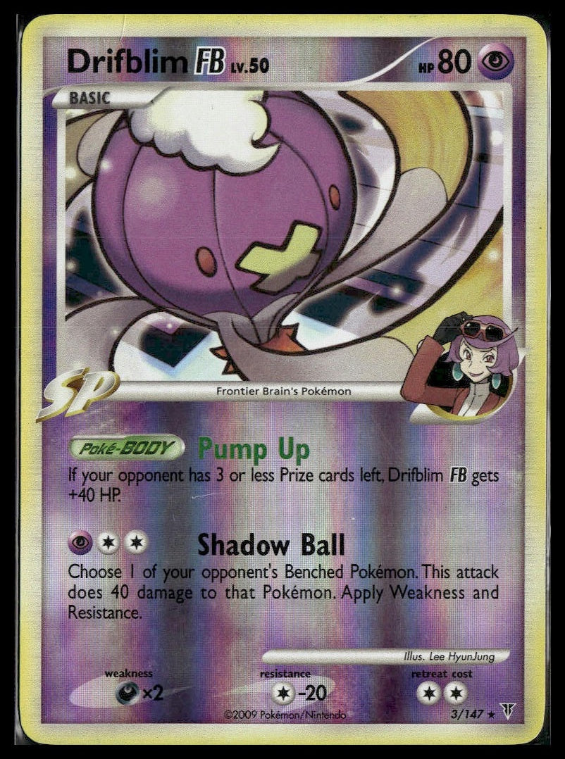 Drifblim FB #3 Reverse Holo Supreme Victors MP