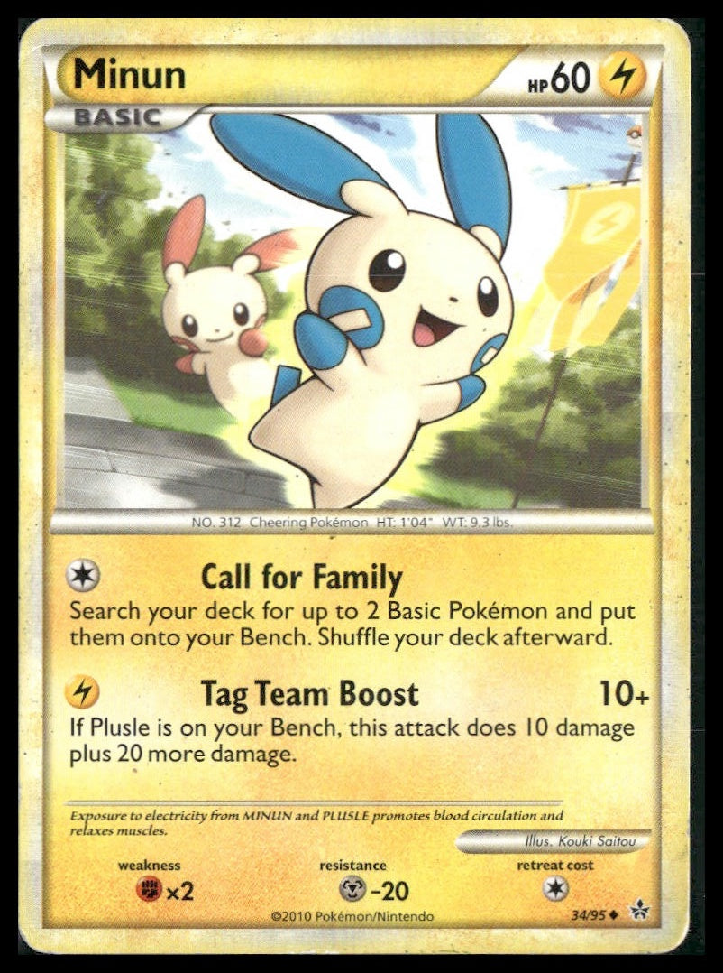Minun #34/95 Unleashed HP