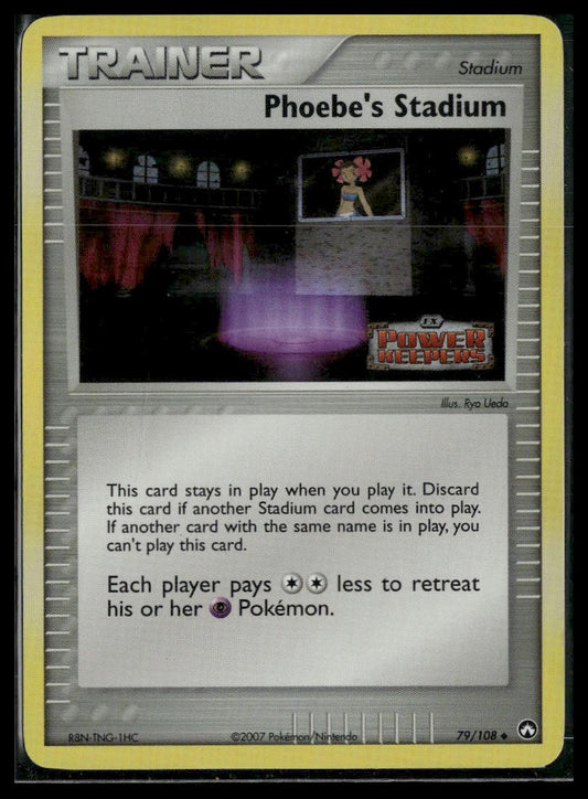 Phoebe's Stadium #79/108 Reverse Holo STAMP Power Keepers MP