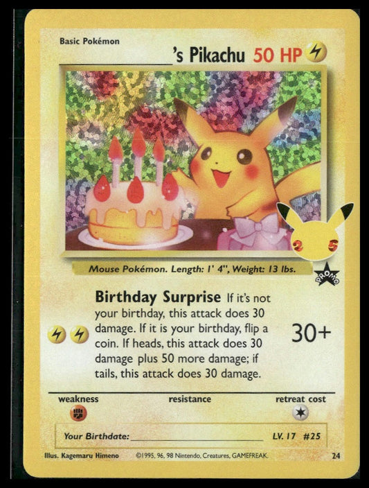 ______'s Pikachu #24/53 Celebrations: Classic Collection NM