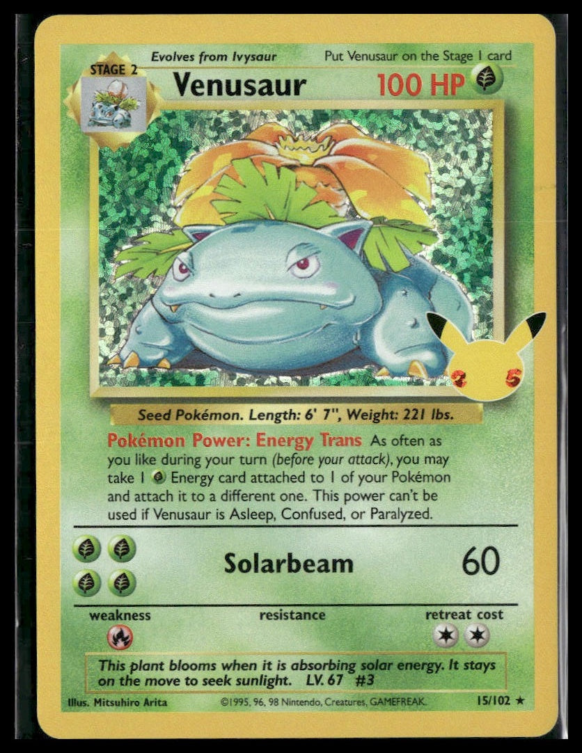 Venusaur #15/102 Celebrations: Classic Collection NM