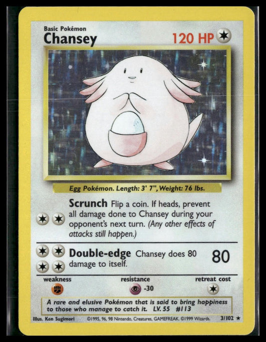 Chansey #003/102 Base Set LP