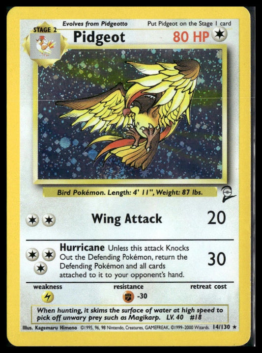 Pidgeot #014/130 Base Set 2 LP