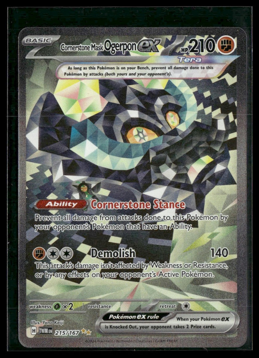 Cornerstone Mask Ogerpon ex #215/167 Twilight Masquerade VLP