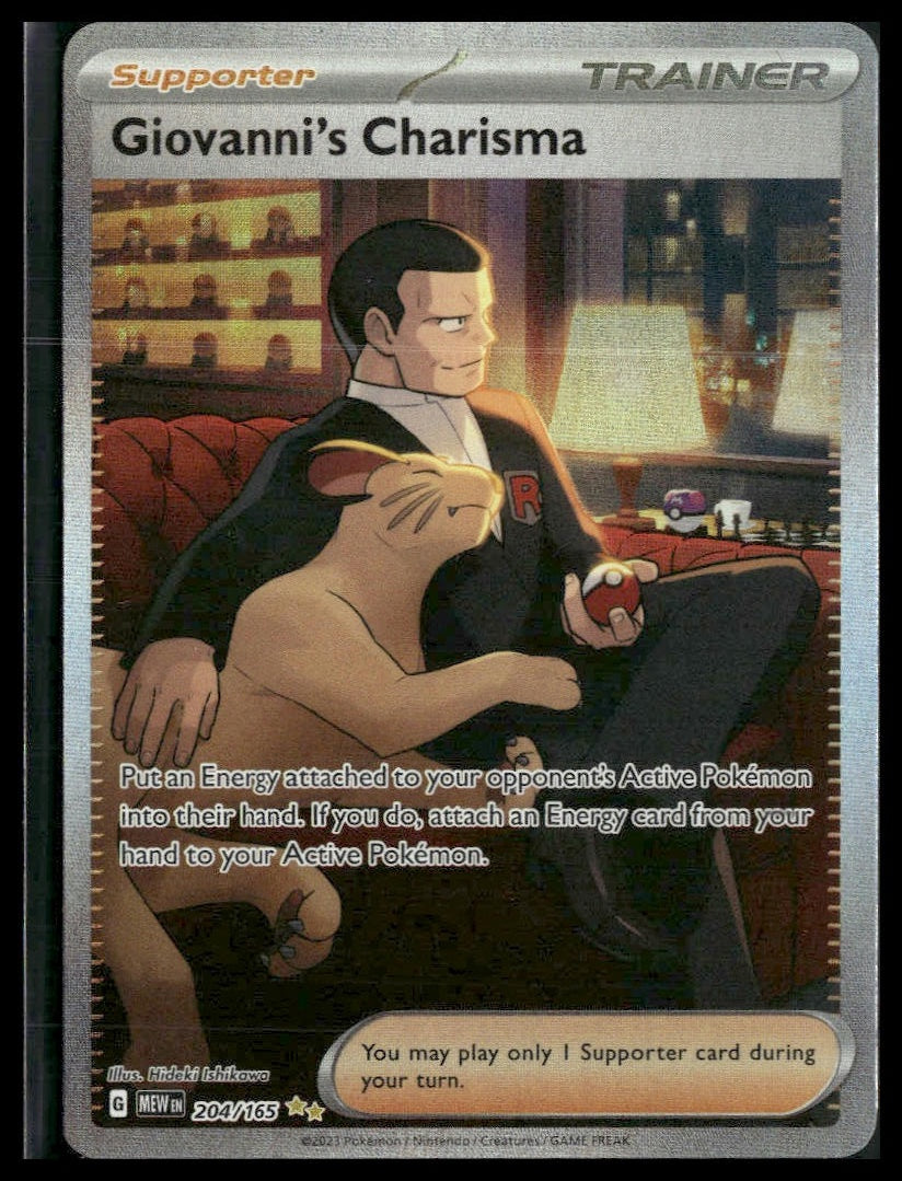 Giovanni's Charisma #204/165 Scarlet & Violet 151 NM