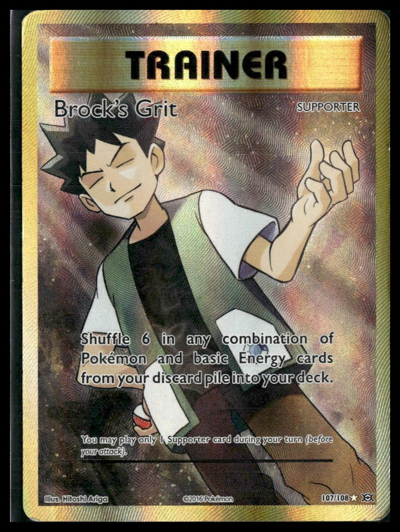 Brock's Grit (Full Art) #107/108 XY - Evolutions HP