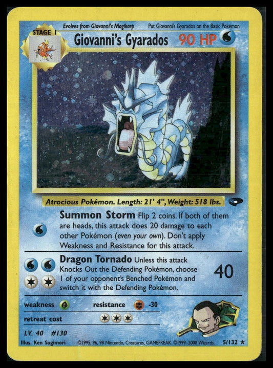 Giovanni's Gyarados #005/132 Gym Challenge HP