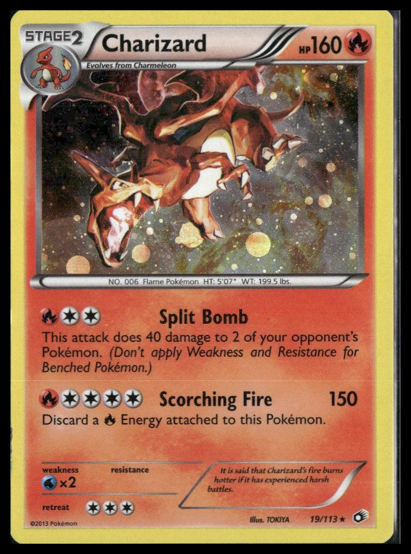 Charizard #19/113 Cosmos Holo Legendary Treasures LP