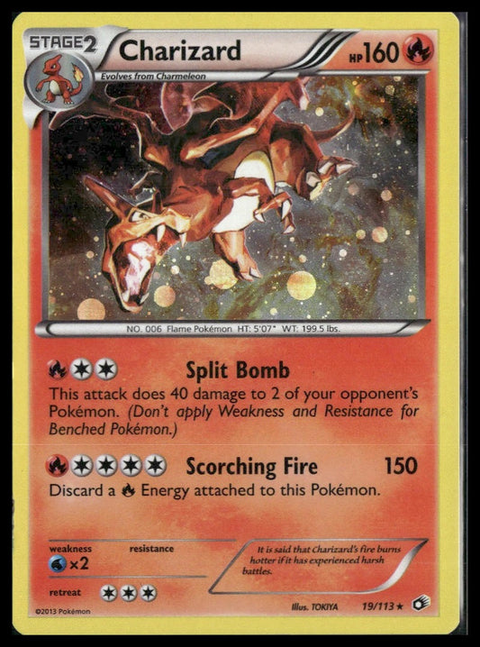 Charizard #19/113 Cosmos Holo Legendary Treasures LP