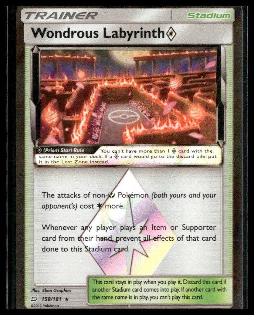 Wondrous Labyrinth Prism Star #158/181 SM - Team Up LP