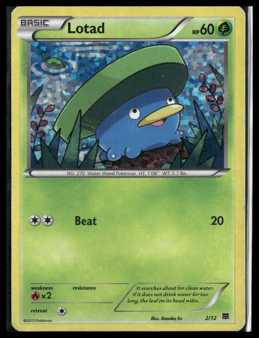 Lotad #002/012 McDonald's Promos 2015 MP