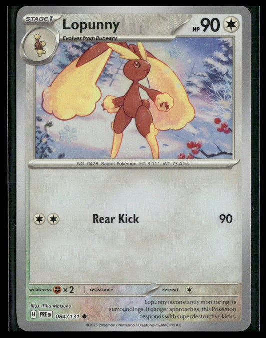 Lopunny (Poke Ball) #084/131 Prismatic Evolutions NM