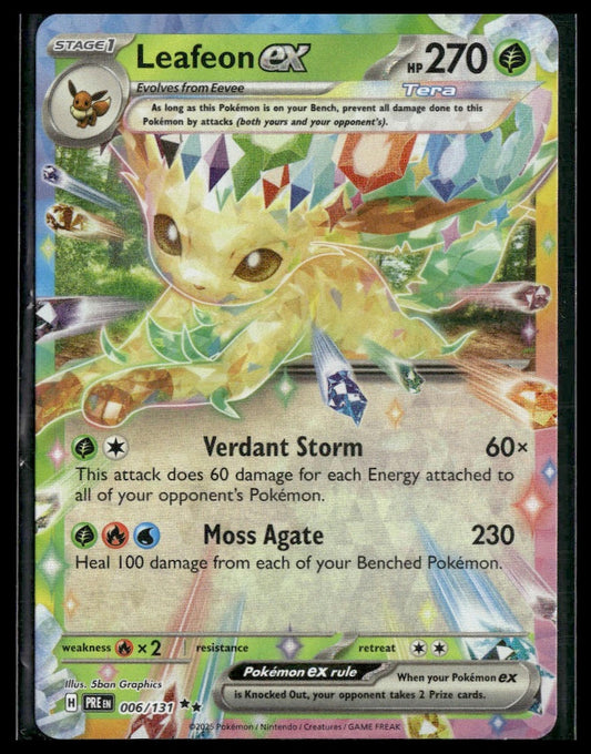 Leafeon ex #006/131 Prismatic Evolutions NM