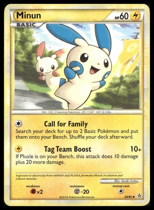 Minun #34/95 Unleashed MP