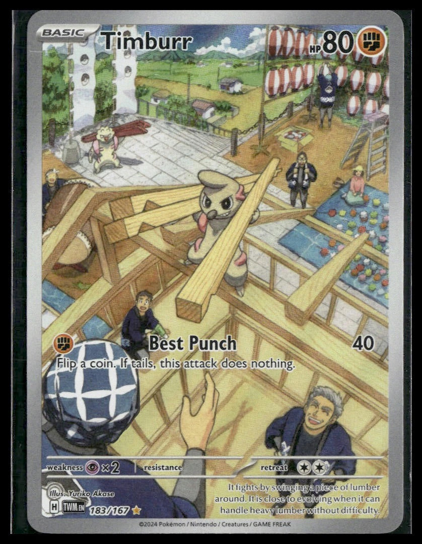 Timburr #183/167 Twilight Masquerade NM