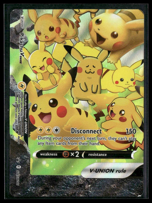 Pikachu V-Union #SWSH141 Sword & Shield Promo Cards LP
