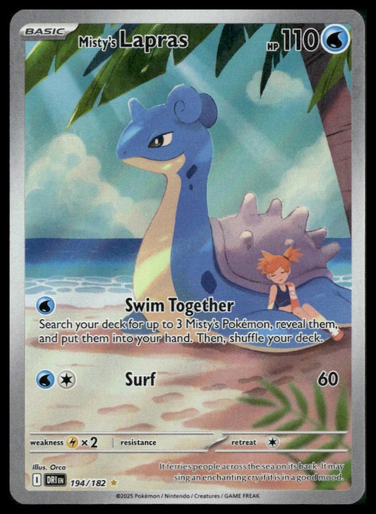 Misty's Lapras #194/182 Destined Rivals NM
