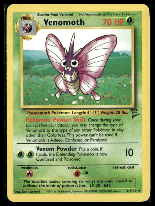 Venomoth #031/130 Base Set 2 LP