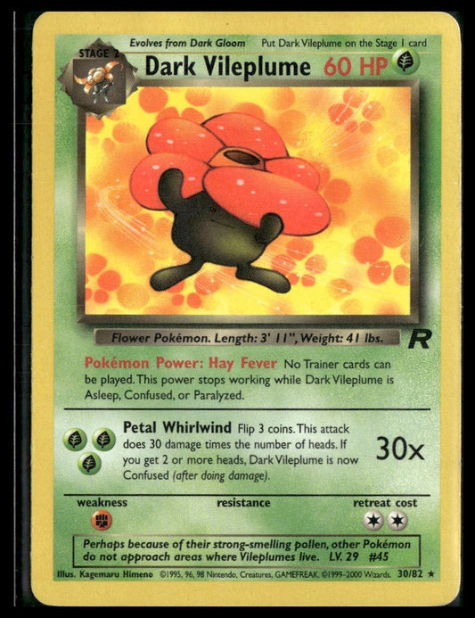 Dark Vileplume #30/82 Team Rocket MP