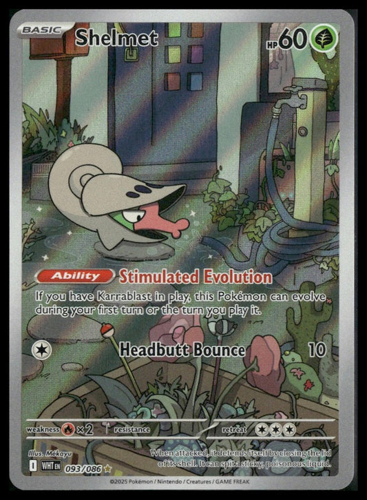 Shelmet #093/086 White Flare NM