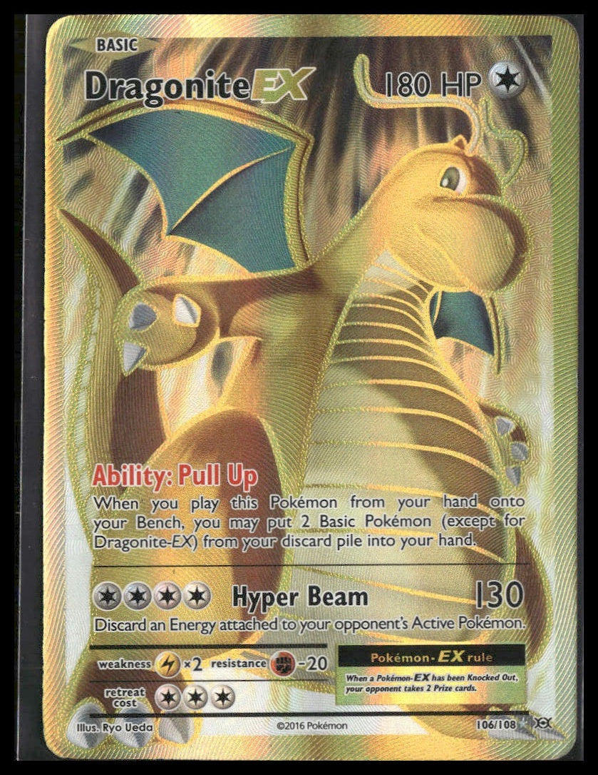 Dragonite EX (Full Art) #106/108 XY - Evolutions MP