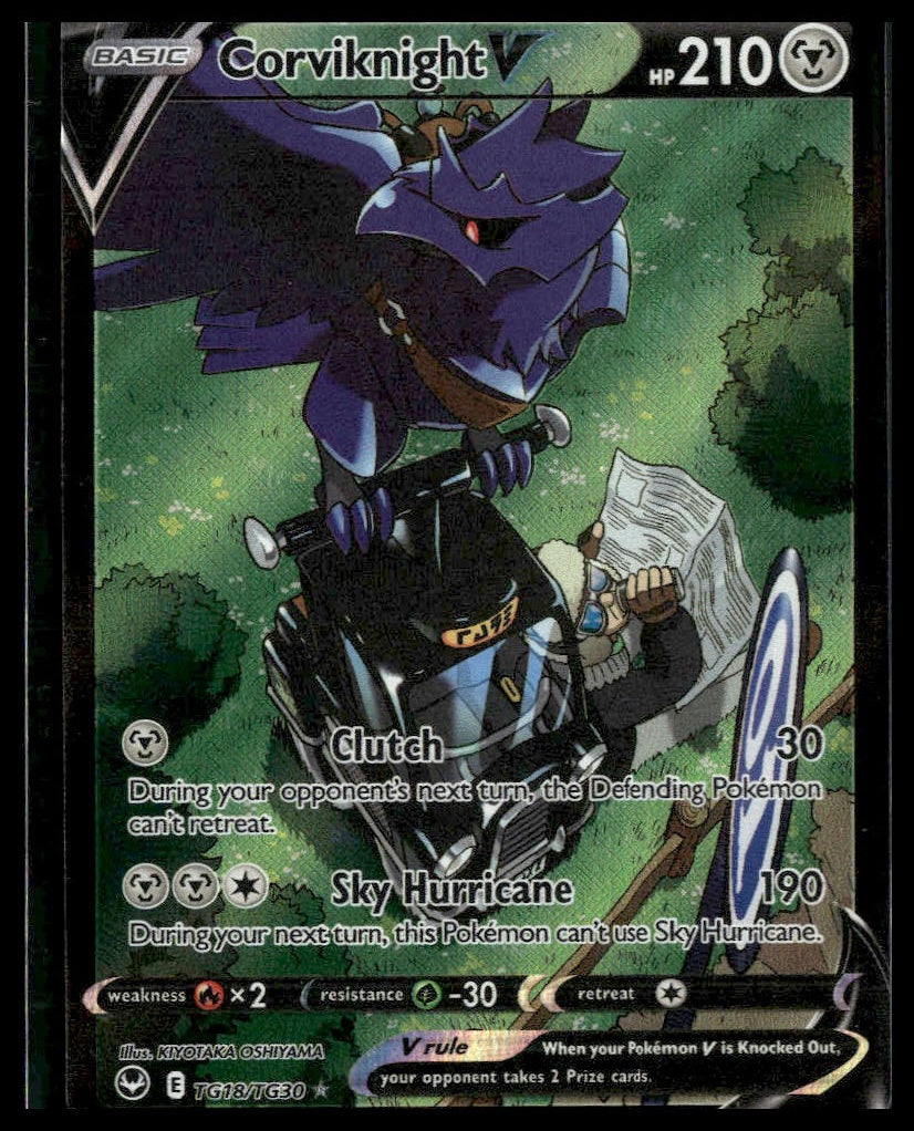 Corviknight V #TG18/TG30 Silver Tempest Trainer Gallery NM