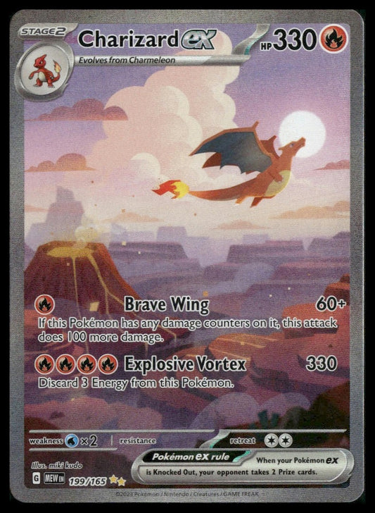 Charizard ex #199/165 Scarlet & Violet 151 NM