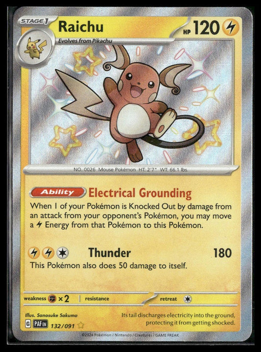 Raichu #132/091 Paldean Fates NM