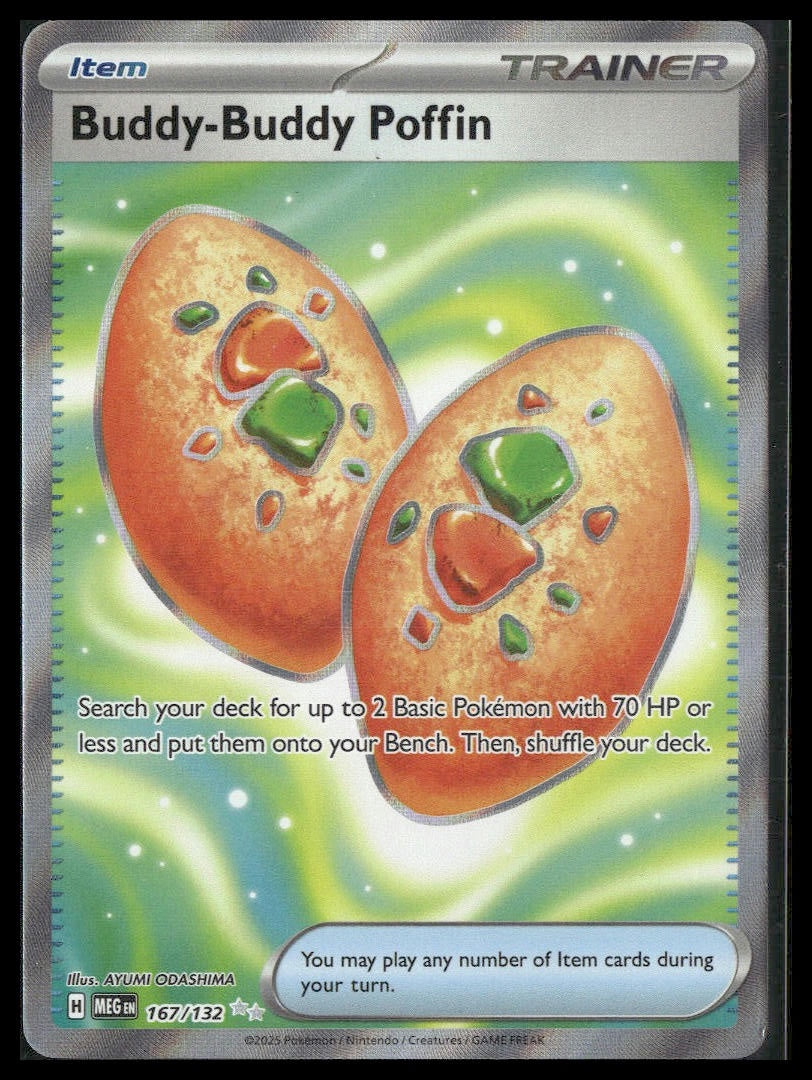 Buddy-Buddy Poffin #167/132 Mega Evolution NM