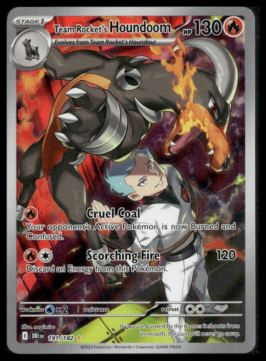 Team Rocket's Houndoom #191/182 Destined Rivals NM